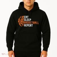 Eat Sleep Basketball Repeat Basketball Hoodie thumb 2