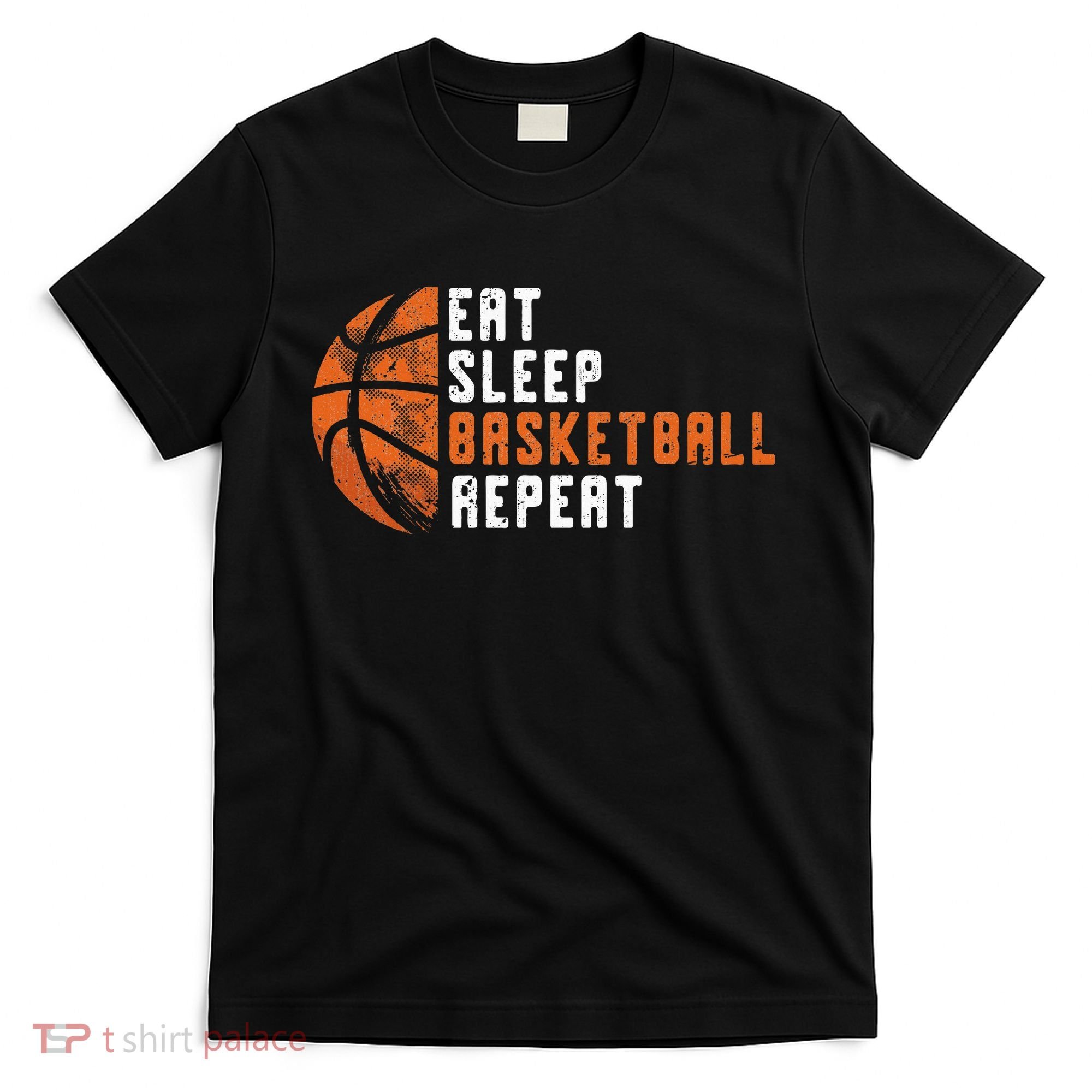 Eat Sleep Basketball Repeat Basketball T-Shirt