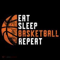 Eat Sleep Basketball Repeat Basketball Women's Hoodie thumb 2