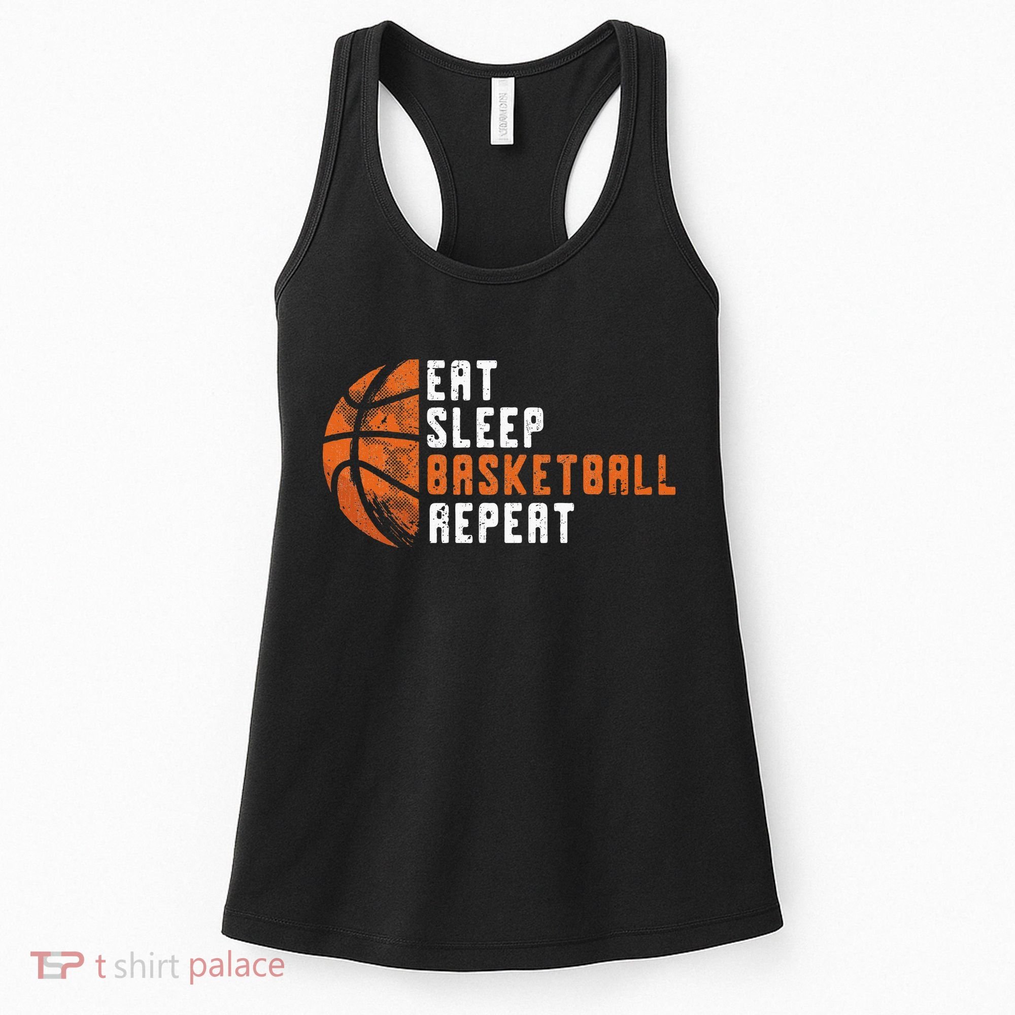 Eat Sleep Basketball Repeat Basketball Women's Tank Top