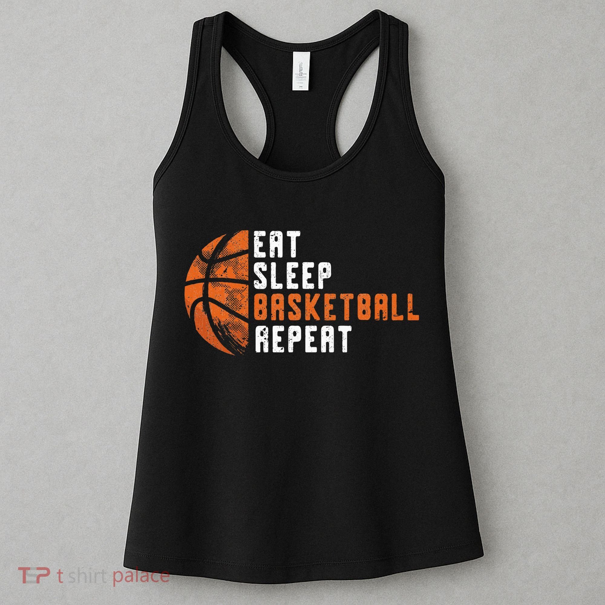 Eat Sleep Basketball Repeat Basketball Women's Tank Top