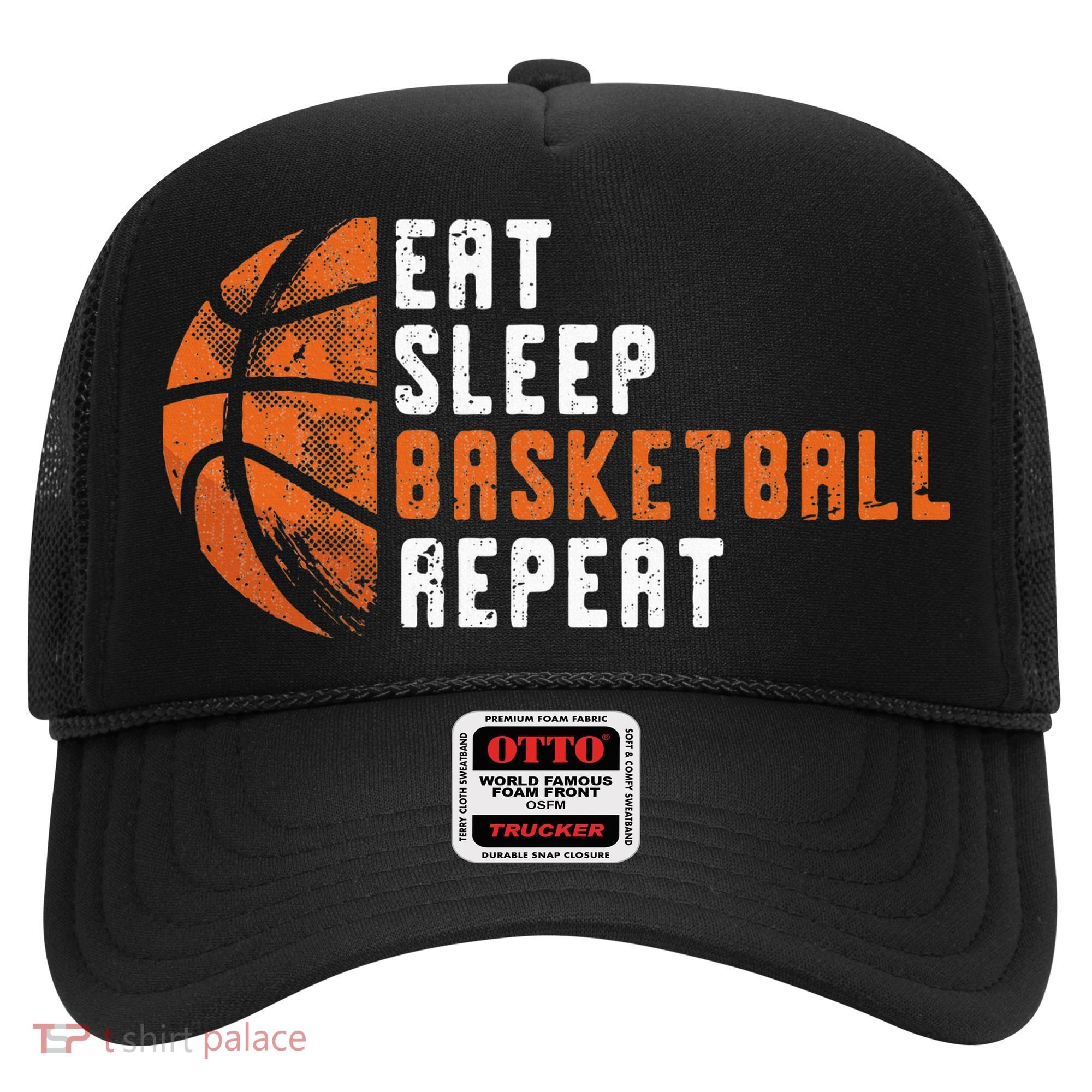 Eat Sleep Basketball Repeat Basketball Hat