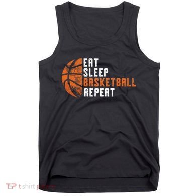 Eat Sleep Basketball Repeat Basketball Tank Top