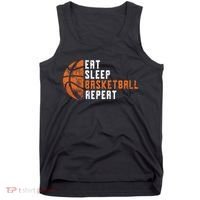Eat Sleep Basketball Repeat Basketball Tank Top thumb 0