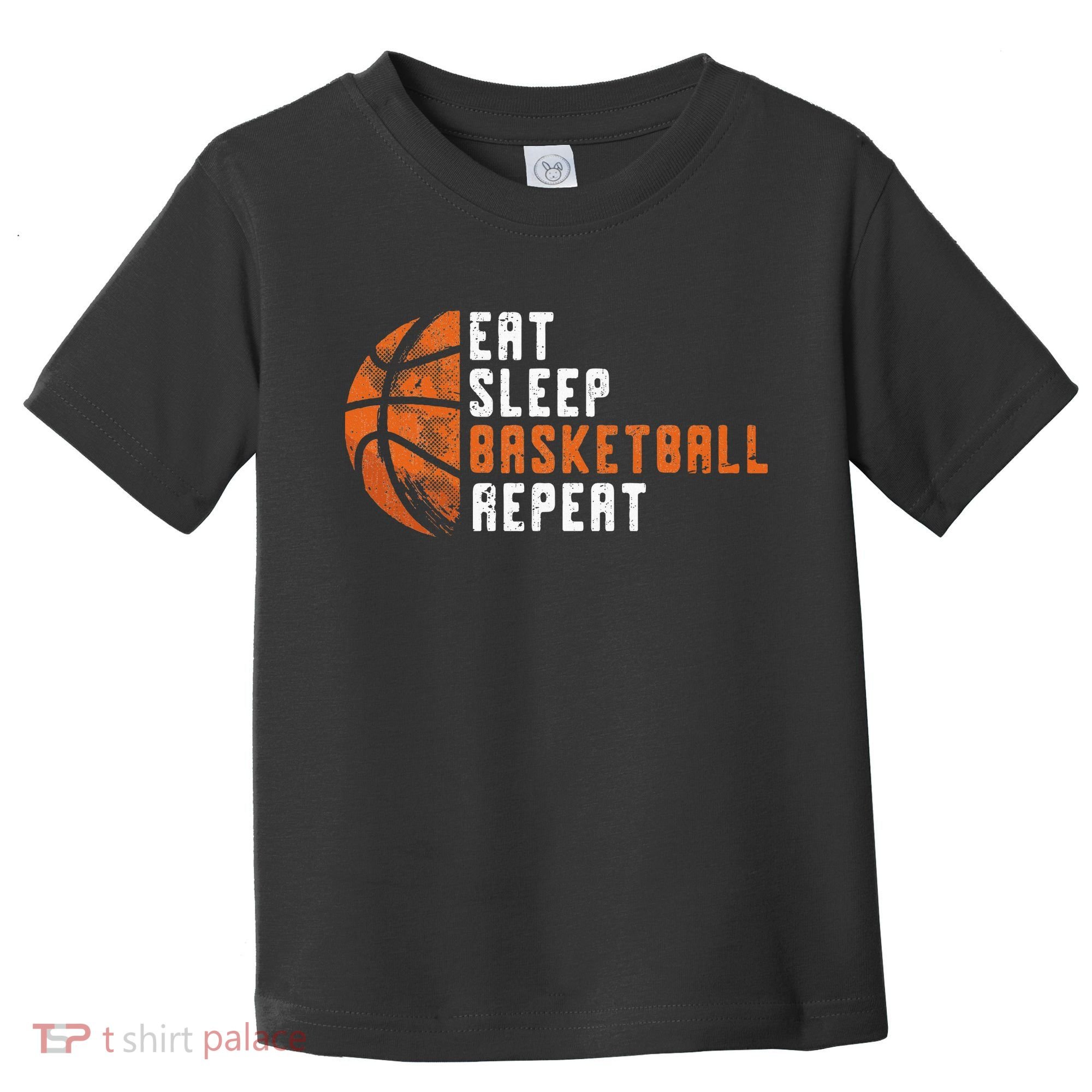 Eat Sleep Basketball Repeat Basketball Toddler T-Shirt