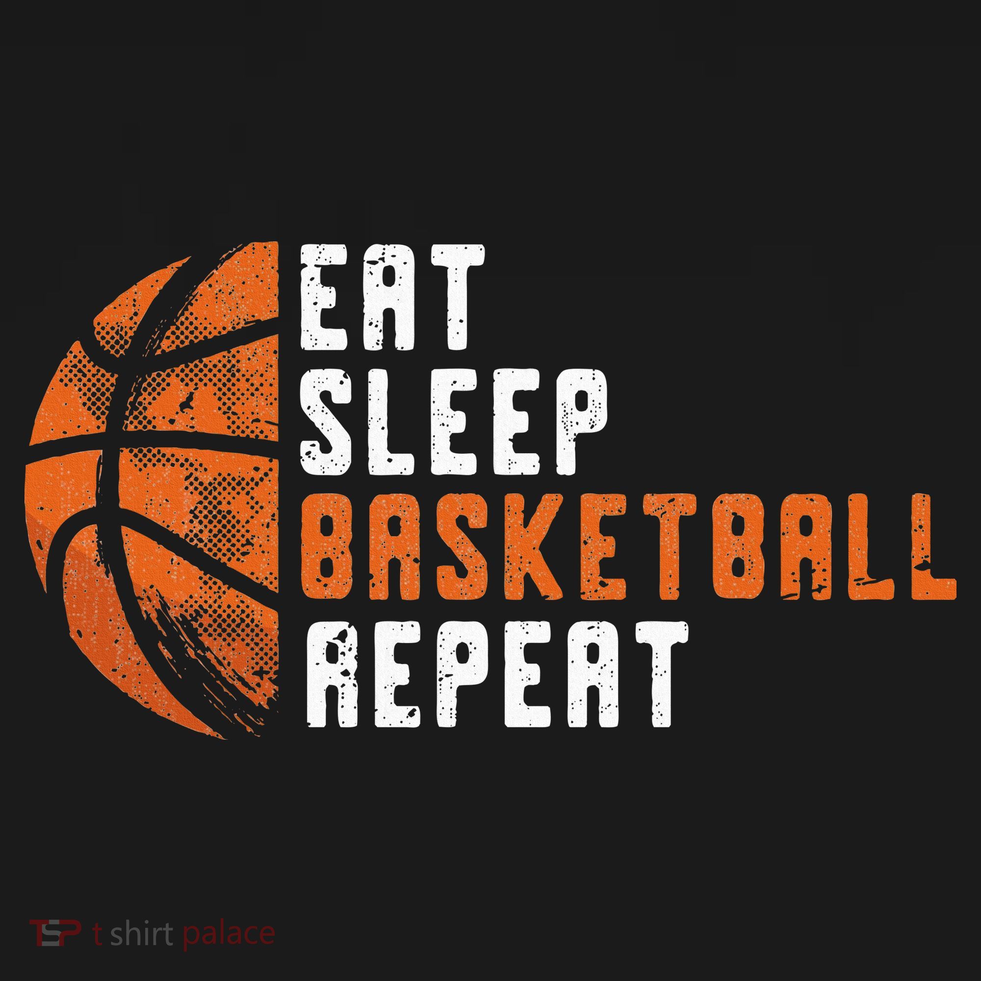 Eat Sleep Basketball Repeat Basketball Kids Sweatshirt