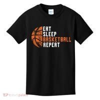Eat Sleep Basketball Repeat Basketball Kids T-Shirt thumb 0