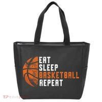 Eat Sleep Basketball Repeat Basketball Tote Bag thumb 0