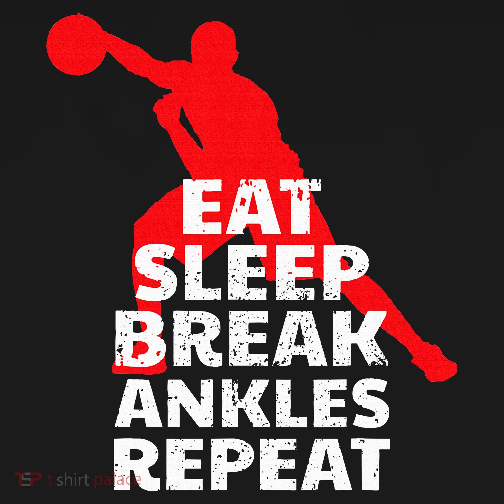 Eat Sleep Break Ankles Repeat Basketball Crossover Hoodie