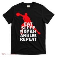 Eat Sleep Break Ankles Repeat Basketball Crossover T-Shirt thumb 0
