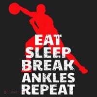 Eat Sleep Break Ankles Repeat Basketball Crossover Beanie thumb 2