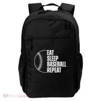 Eat Sleep Baseball Repeat Gift For Baseball Players Boy Backpack thumb 0