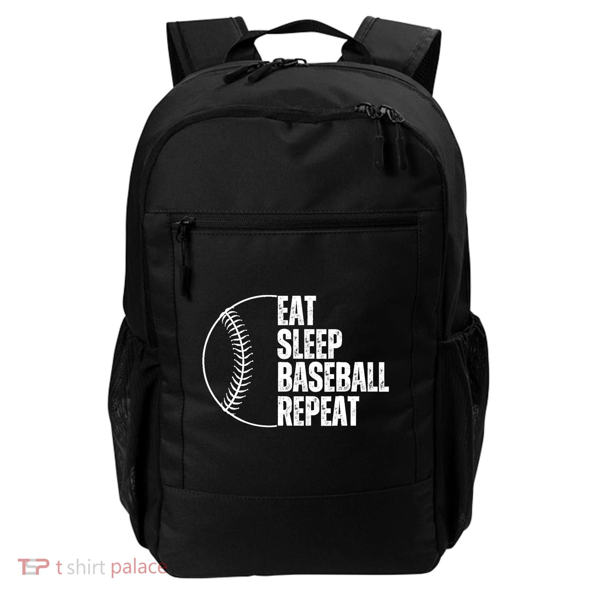 Eat Sleep Baseball Repeat Gift For Baseball Players Boy Backpack