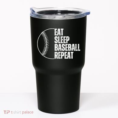 Eat Sleep Baseball Repeat Gift For Baseball Players Boy Tumbler