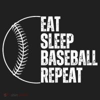 Eat Sleep Baseball Repeat Gift For Baseball Players Boy Sport-Tek Posi-UV Pro Polo thumb 2