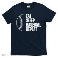 Eat Sleep Baseball Repeat Gift For Baseball Players Boy T-Shirt thumb 0