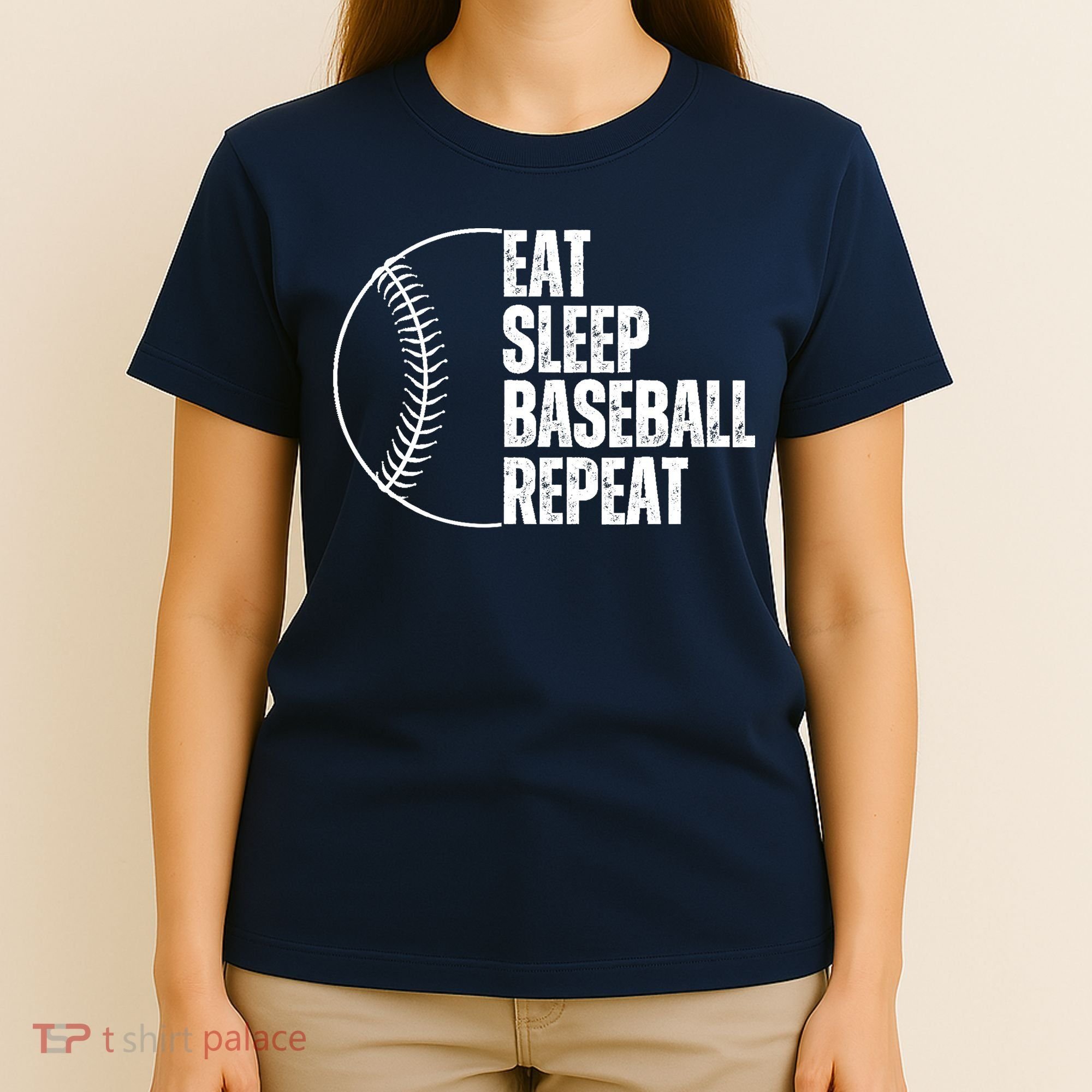 Eat Sleep Baseball Repeat Gift For Baseball Players Boy T-Shirt