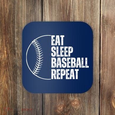 Eat Sleep Baseball Repeat Gift For Baseball Players Boy Coaster