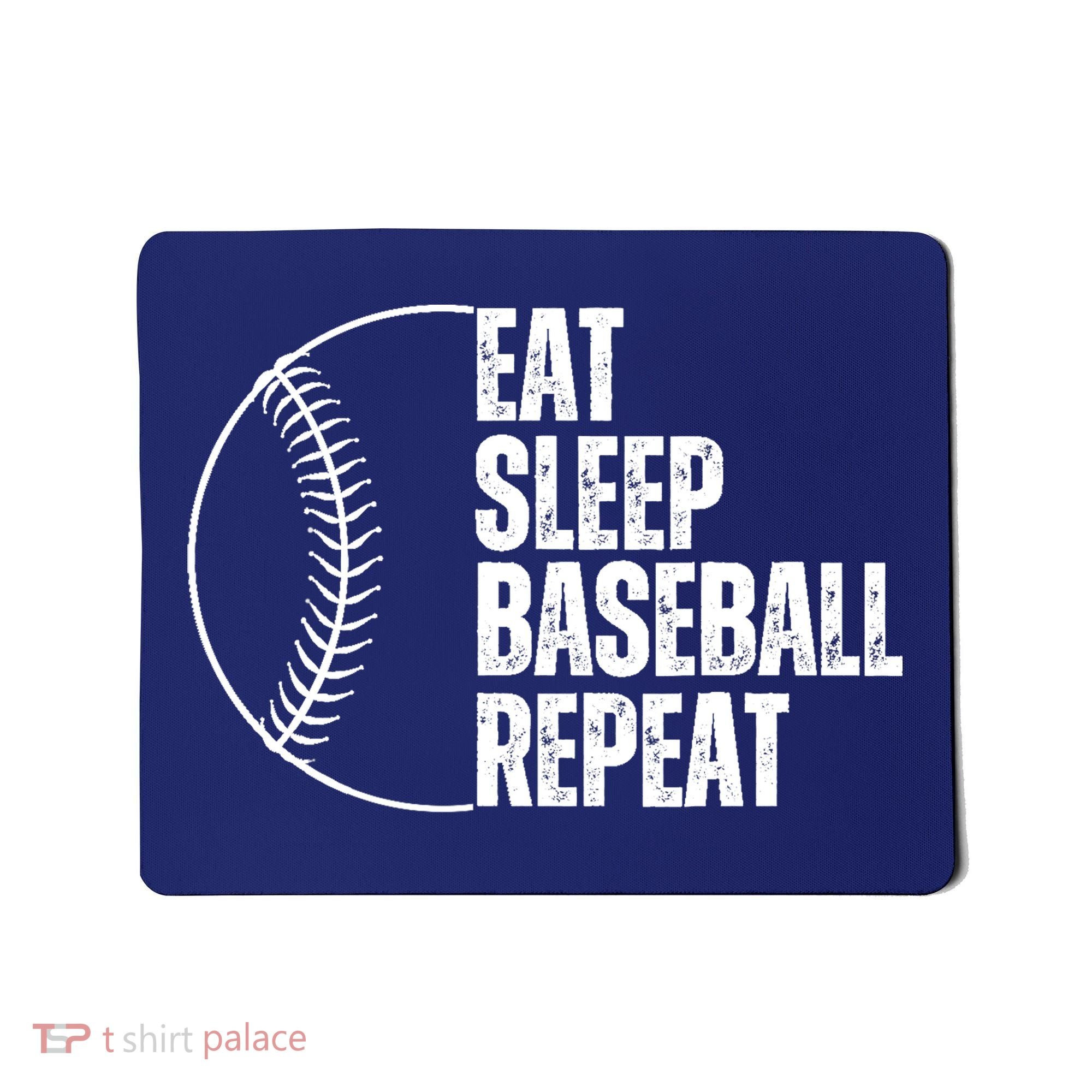 Eat Sleep Baseball Repeat Gift For Baseball Players Boy Mousepad