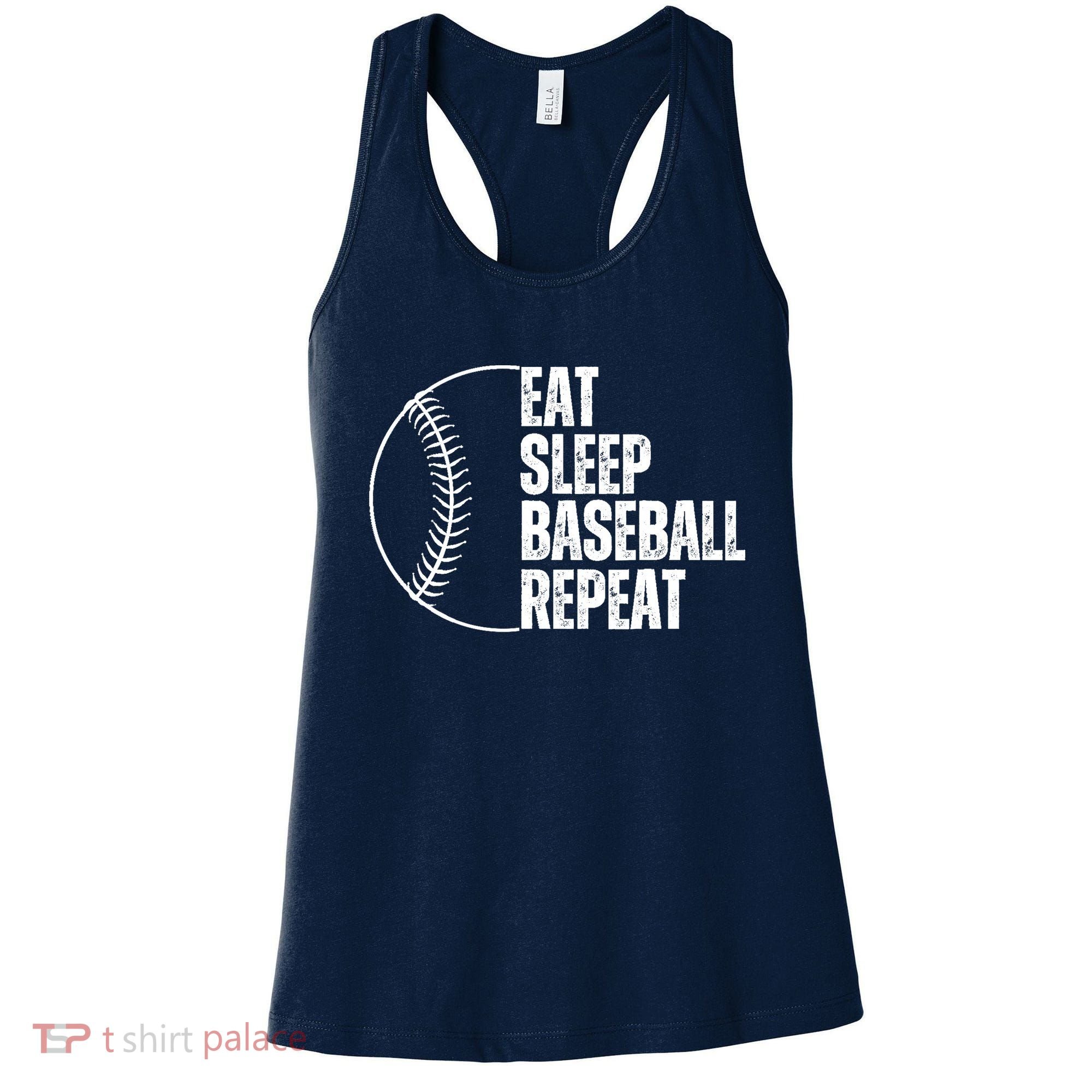 Eat Sleep Baseball Repeat Gift For Baseball Players Boy Women's Tank Top