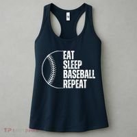 Eat Sleep Baseball Repeat Gift For Baseball Players Boy Women's Tank Top thumb 3