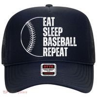 Eat Sleep Baseball Repeat Gift For Baseball Players Boy Hat thumb 0
