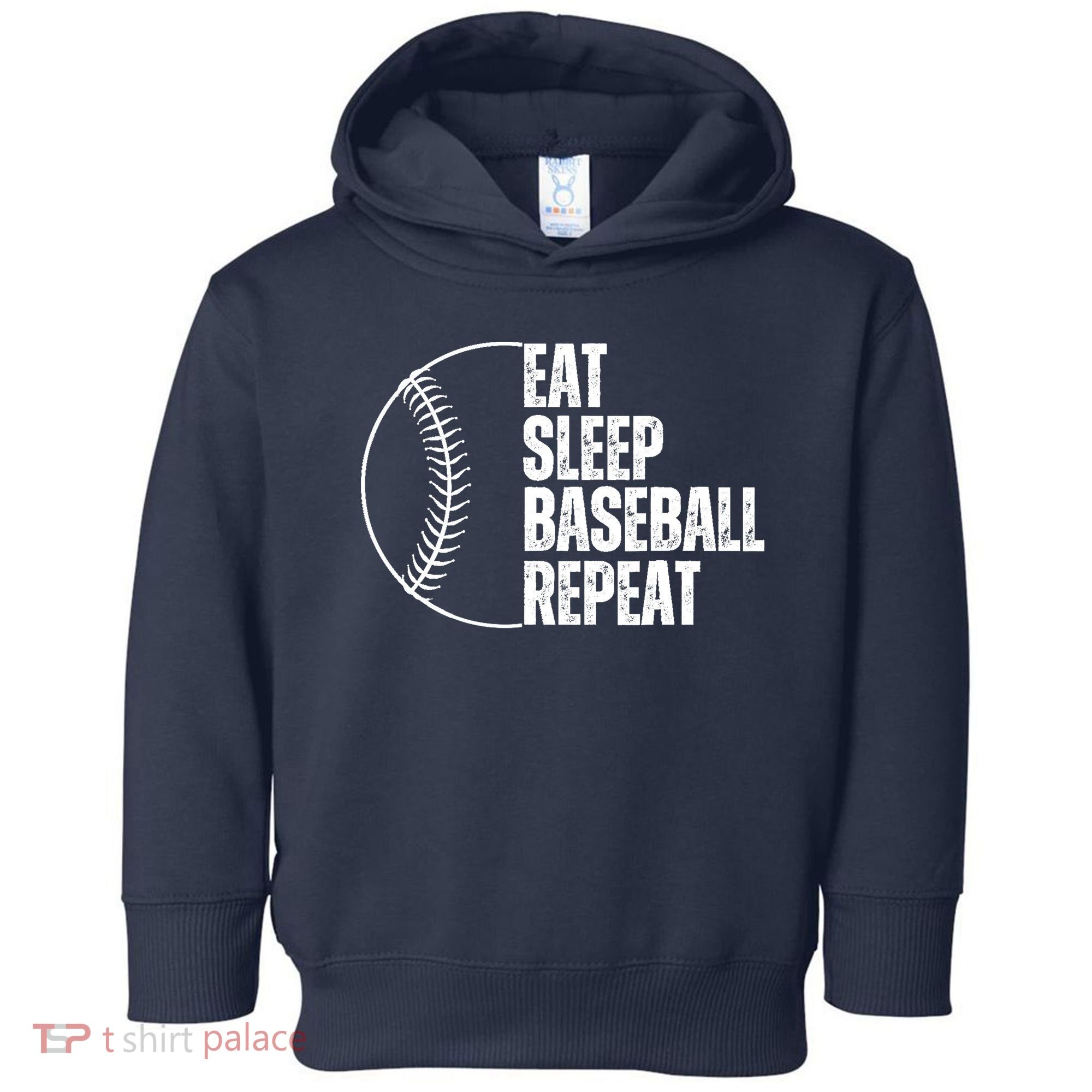 Eat Sleep Baseball Repeat Gift For Baseball Players Boy Toddler Hoodie