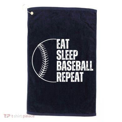 Eat Sleep Baseball Repeat Gift For Baseball Players Boy Golf Towel