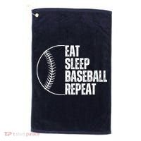 Eat Sleep Baseball Repeat Gift For Baseball Players Boy Golf Towel thumb 0