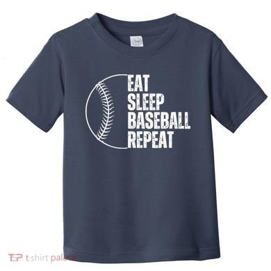 Eat Sleep Baseball Repeat Gift For Baseball Players Boy Toddler T-Shirt