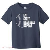 Eat Sleep Baseball Repeat Gift For Baseball Players Boy Toddler T-Shirt thumb 0