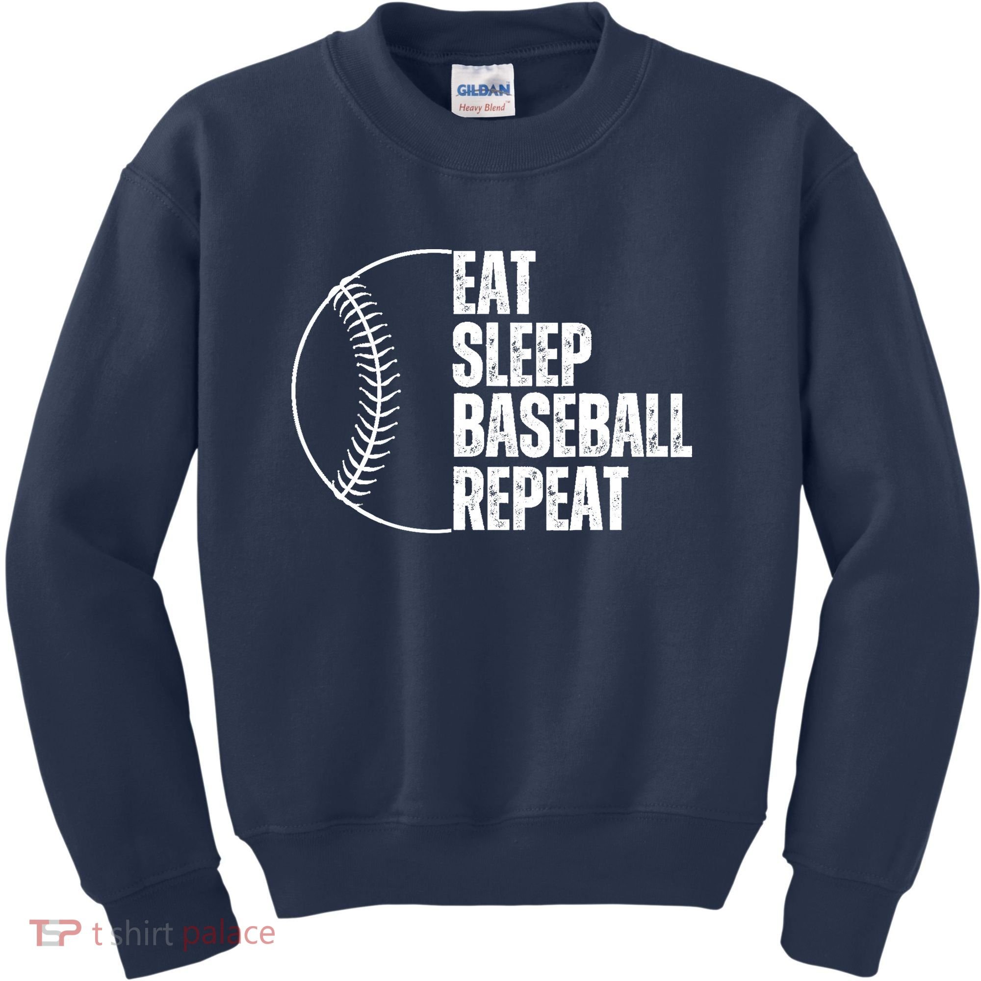 Eat Sleep Baseball Repeat Gift For Baseball Players Boy Kids Sweatshirt