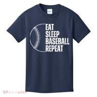 Eat Sleep Baseball Repeat Gift For Baseball Players Boy Kids T-Shirt thumb 0
