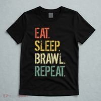 Eat Sleep Brawl Repeat Stars Funny Video Gamer Gaming T-Shirt thumb 5