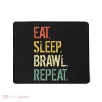 Eat Sleep Brawl Repeat Stars Funny Video Gamer Gaming Mousepad thumb 0