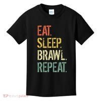 Eat Sleep Brawl Repeat Stars Funny Video Gamer Gaming Kids T-Shirt thumb 0