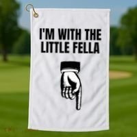 Embarrassing Sarcastic Bachelor Party Joke Groom Golf Towel thumb 1