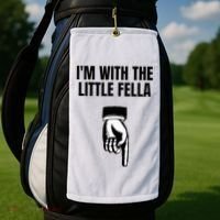 Embarrassing Sarcastic Bachelor Party Joke Groom Golf Towel thumb 2