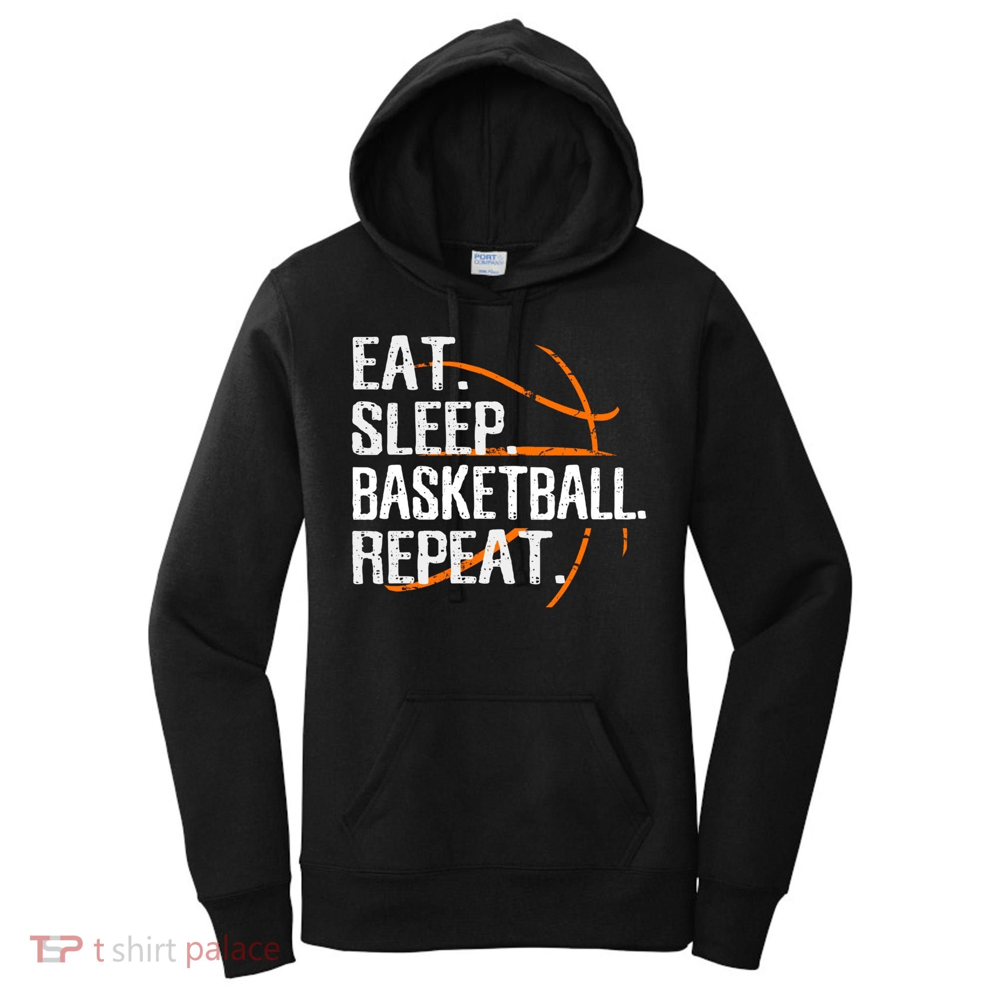 Eat Sleep Basketball Repeat Funny Gift For Basketball Lover Gift Women's Hoodie