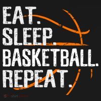 Eat Sleep Basketball Repeat Funny Gift For Basketball Lover Gift Women's Hoodie thumb 2