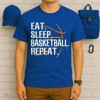 Eat Sleep Basketball Repeat Funny Gift For Basketball Lover Gift T-Shirt thumb 6