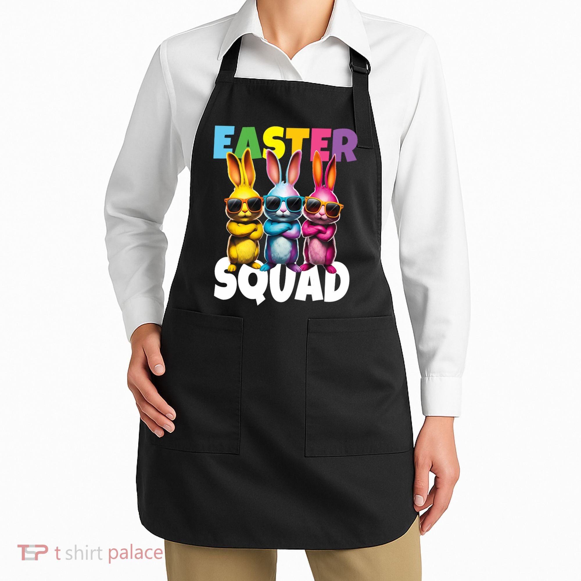  Easter Squad Bunny Cool Bunnies Happy Easter  Apron