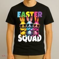  Easter Squad Bunny Cool Bunnies Happy Easter  T-Shirt thumb 3