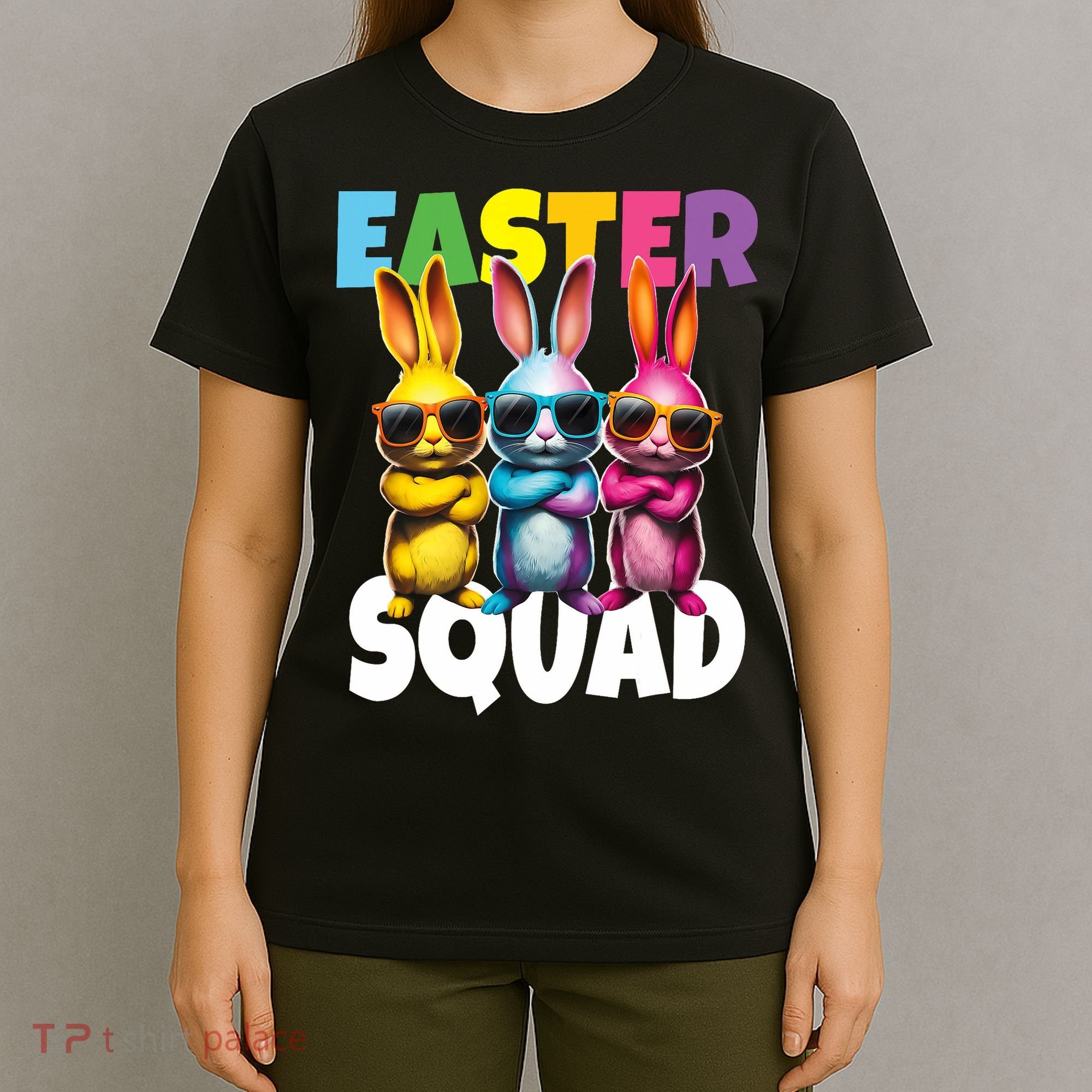  Easter Squad Bunny Cool Bunnies Happy Easter  T-Shirt