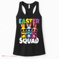  Easter Squad Bunny Cool Bunnies Happy Easter  Women's Tank Top thumb 0