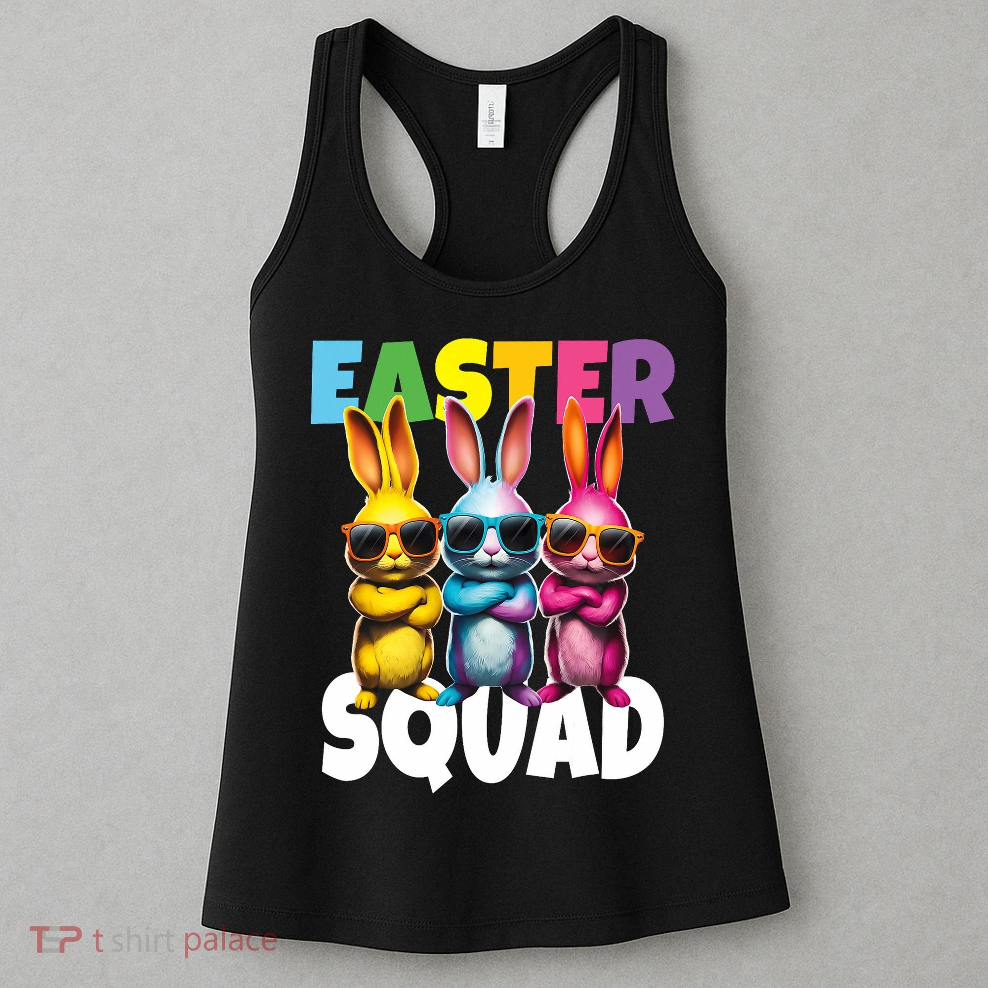  Easter Squad Bunny Cool Bunnies Happy Easter  Women's Tank Top
