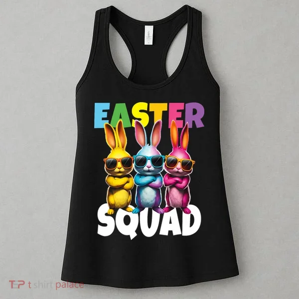  Easter Squad Bunny Cool Bunnies Happy Easter  Women's Tank Top