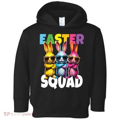 Easter Squad Bunny Cool Bunnies Happy Easter  Toddler Hoodie