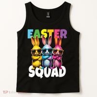  Easter Squad Bunny Cool Bunnies Happy Easter  Tank Top thumb 2