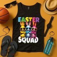  Easter Squad Bunny Cool Bunnies Happy Easter  Tank Top thumb 4